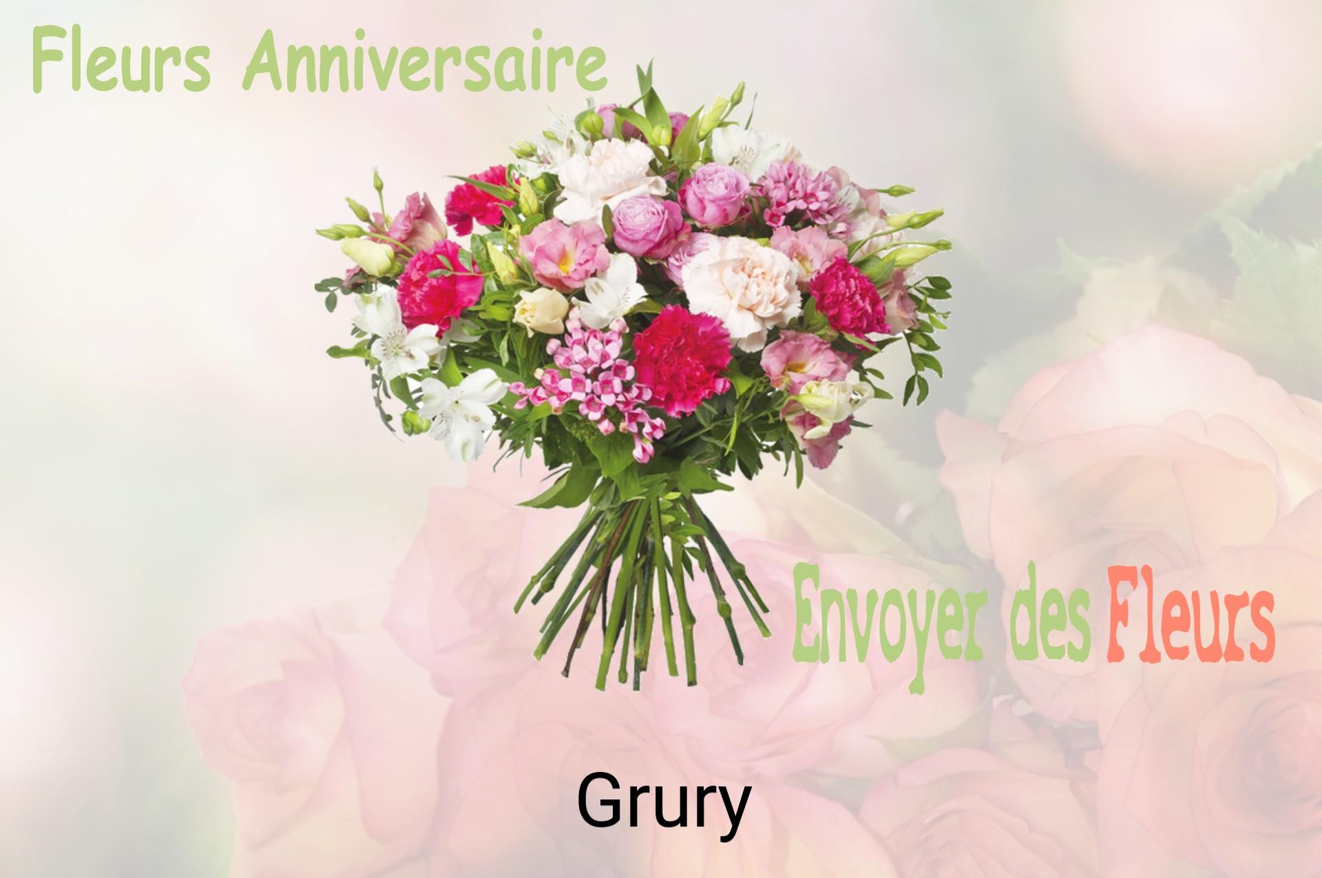 Bouquet de fleurs d’anniversaire livré à Grury